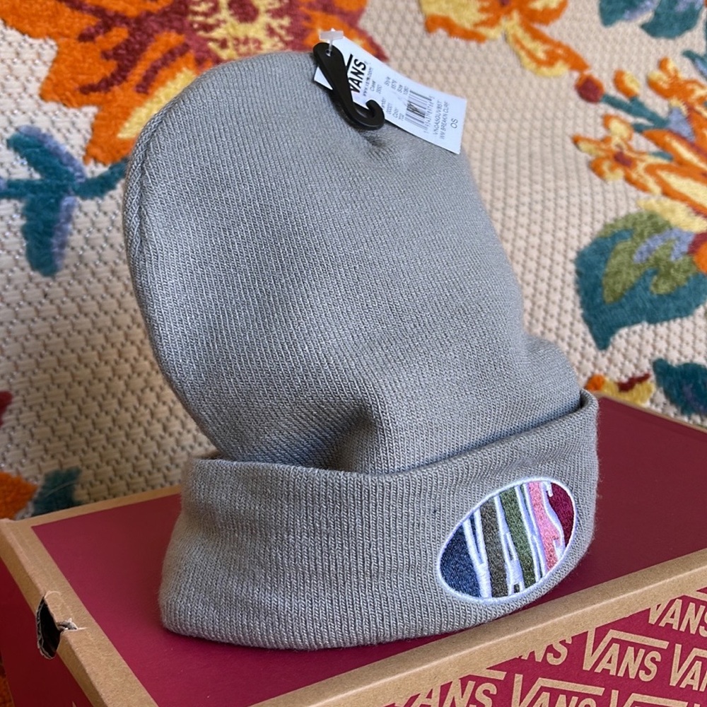 Vans WM Breakin Curf Grey Beanie Skateboarding Hat Women & Men VN0A5GUV85T - Picture 16 of 16